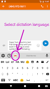 Speechkeys Smart Voice Typing Bildschirmfoto
