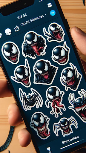 Android application Spider Venom Stickers for GB screenshort