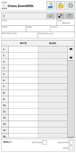 Chess Scorebook Screen 2