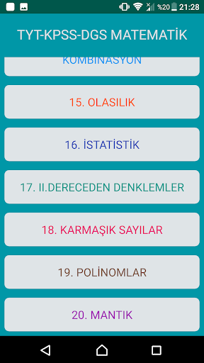 TYT-KPSS-DGS MATEMATİK Screen 2