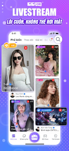 Android application GG Live: Giải Trí & Kết bạn screenshort