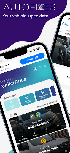 Android application AUTOFIXER: Vehicle maintenance screenshort