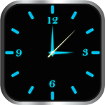 Cover Image of Herunterladen Leuchtender Uhrenschrank - Blau  APK