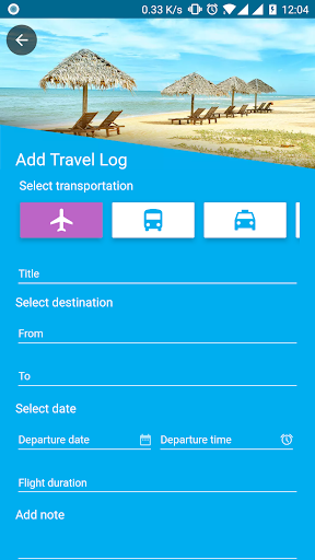 Travel History Screen 3