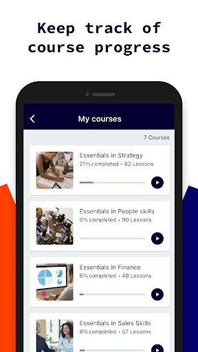 Android application Online Academy screenshort