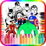 Coloring Book for Super Hero icon