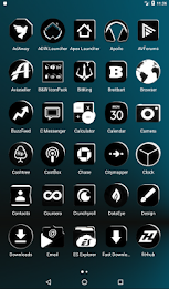 Flat Black and White Icon Pack poster 10