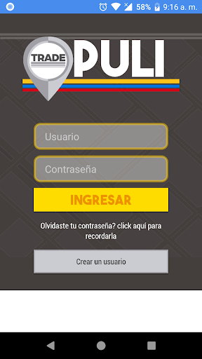 Android application TRADE - PDV screenshort