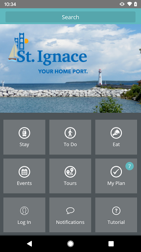 Android application Discover St. Ignace screenshort