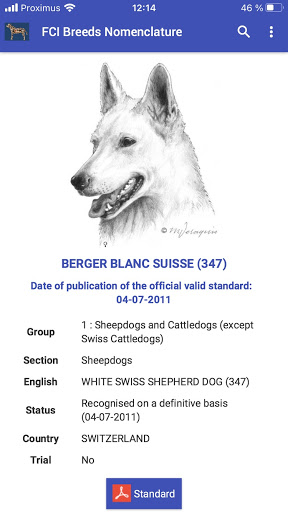 FCI Breed Nomenclature Screen 3