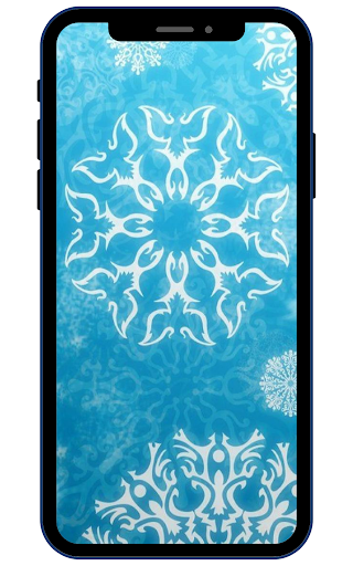 Android application Snowflake Wallpapers screenshort