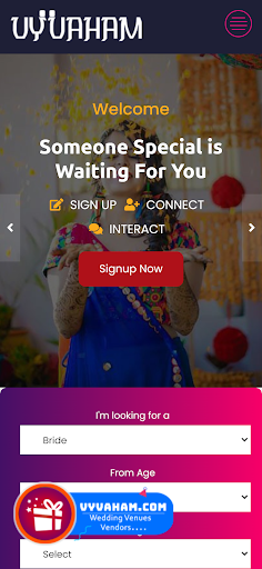 Android application Vyvaham.com screenshort