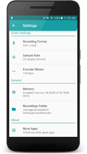 SoftRecorder - Voice Recorder  screenshot 3