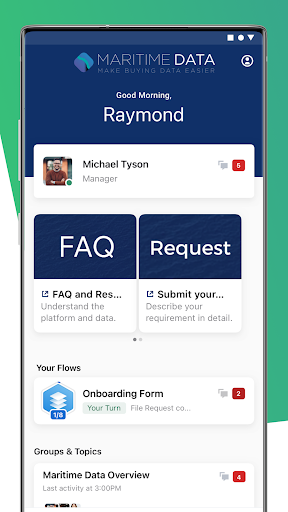 Android application Maritime Data Platform screenshort