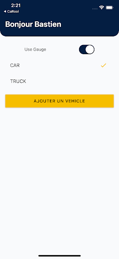 CaRool FleetCheck Screen 2