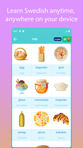 Android application Learn Swedish For Beginners screenshort