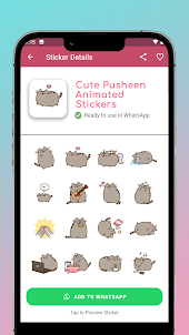 Cute Stickers Pusheen Animated