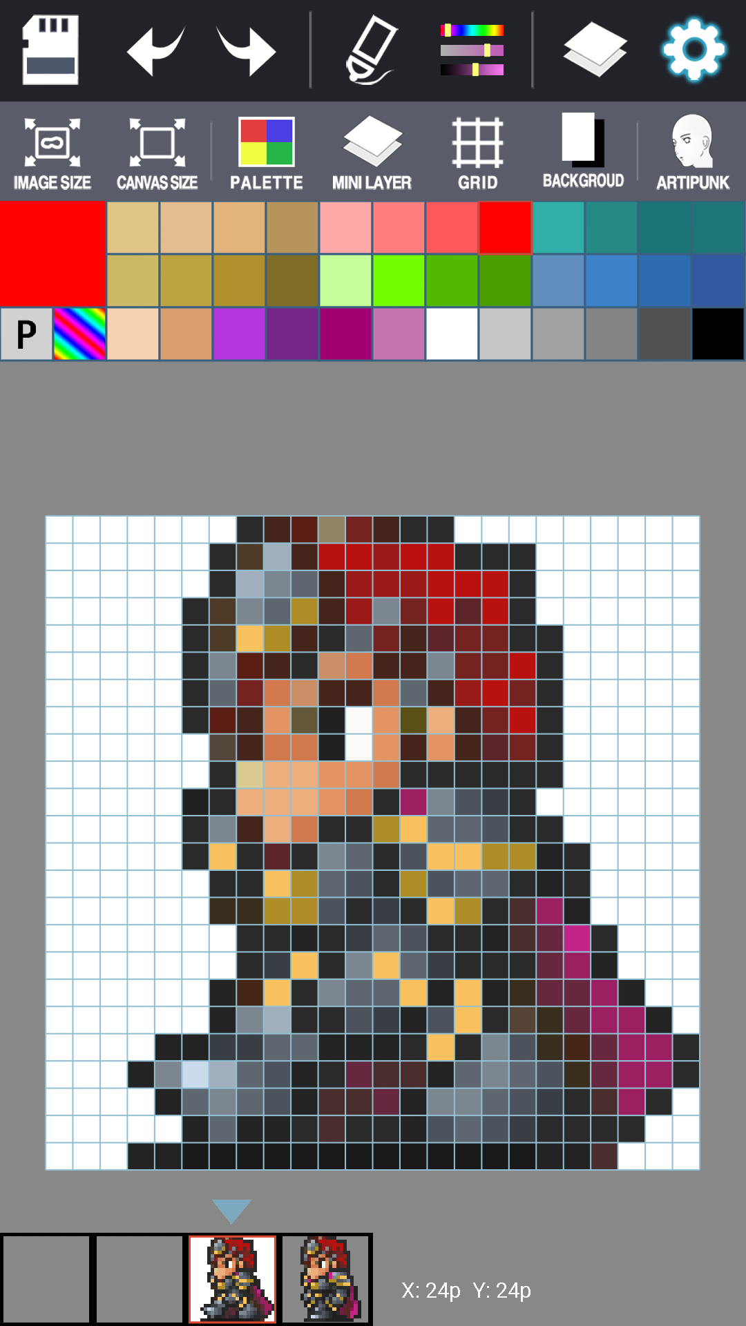 Android application Dot Maker - Pixel Art Painter screenshort