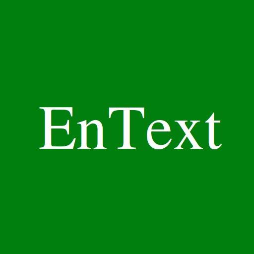 EnText - encrypts text. logo