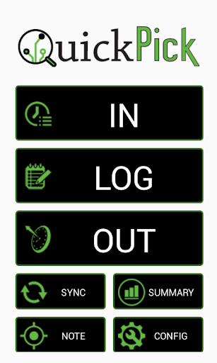 Android application QuickPick Piece Rate Tracking screenshort