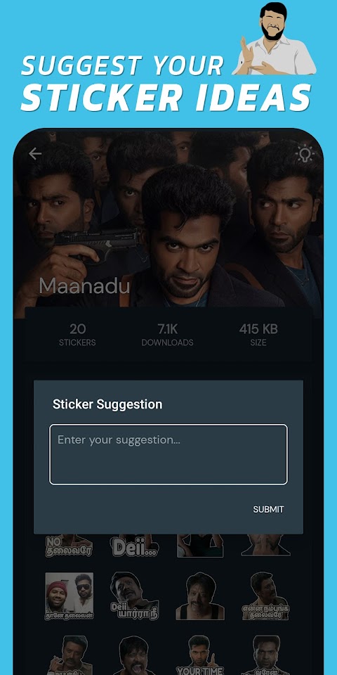 Vj Siddhu Tamil Stickersのおすすめ画像4