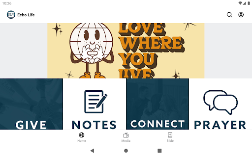 Screenshot of Echo Life Church