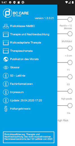Android application BC Care medac screenshort