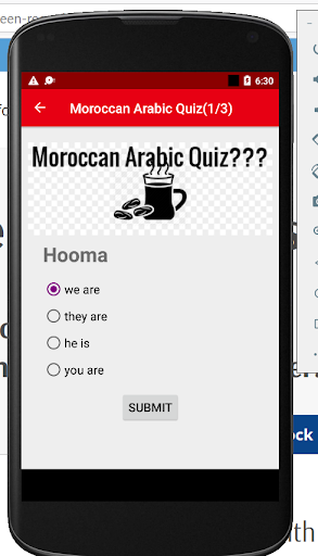 Moroccan Arabic Quiz Pro Screen 2
