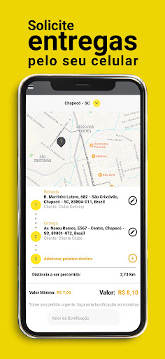 Android application Lambreta Entregas screenshort