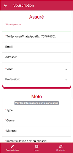Android application MobAssur screenshort