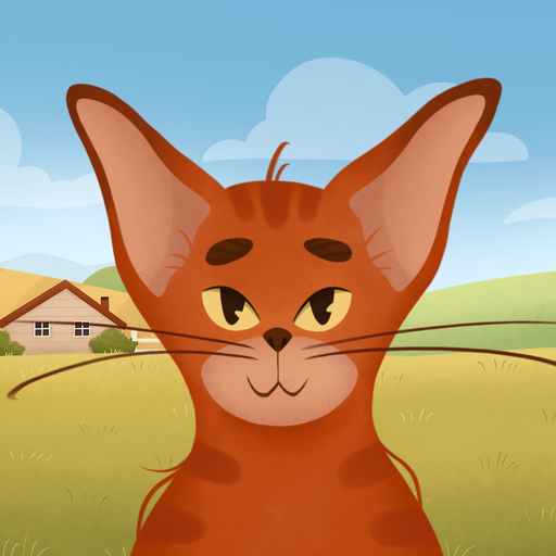 Rudolph, the arrogant cat Logo