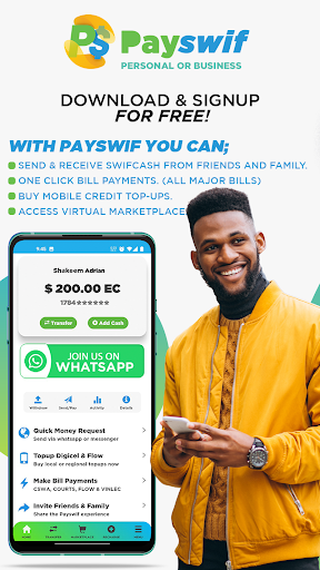 Android application Payswif screenshort