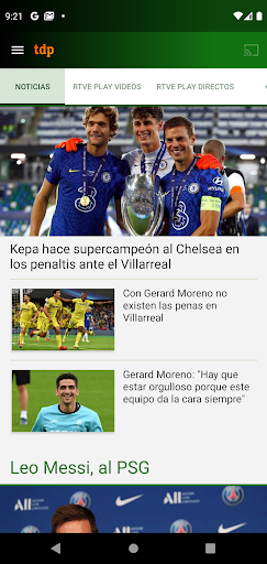 Android application TDP RTVE screenshort