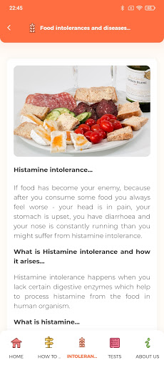 Are you food intolerant? Screen 3