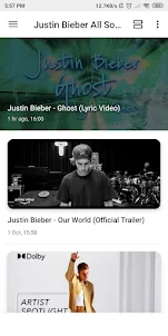 Justin Bieber Songs & Lyrics