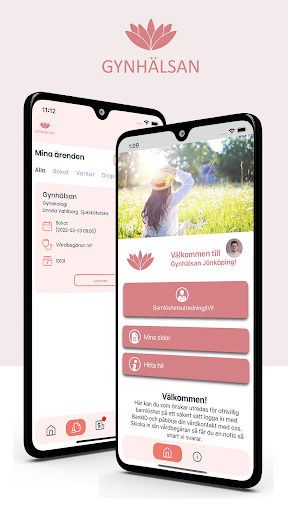 Android application Gynhälsan screenshort