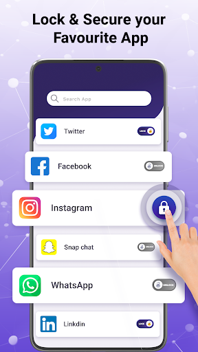 Android application One Click App Locker screenshort