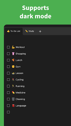 Screenshot of Daily Checklist - Today's Task