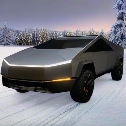 Cyber ​​Truck Snow شاحنة صغيرة