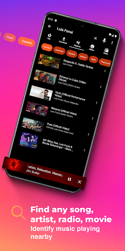 Music Downloader. MP3 Player. YouTube Player.