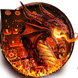 Red Fire Dragon Keyboard Theme icon
