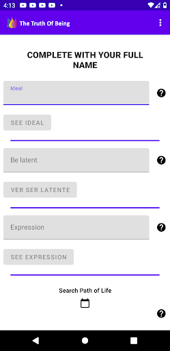 Android application The Truth Of Being screenshort