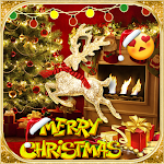 Cover Image of Download Gold Christmas Theme Live Wallpaper 10002002 APK