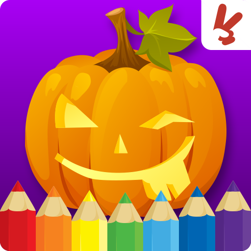 Kids coloring book halloween  Icon