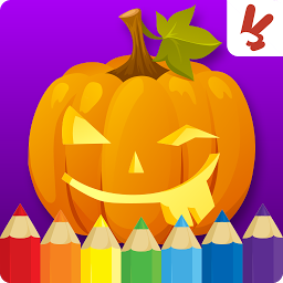 Kids coloring book halloween Mod Apk