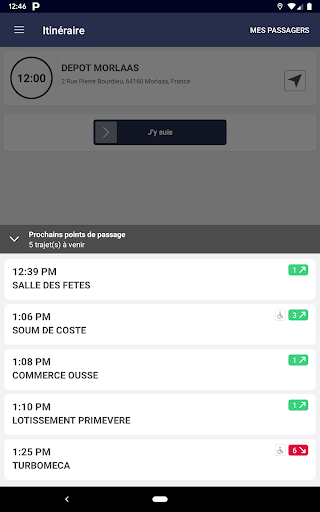 SAFIR conducteur Screen 2