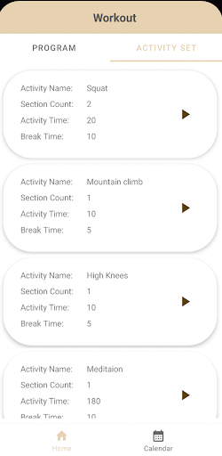 Workout Screen 2