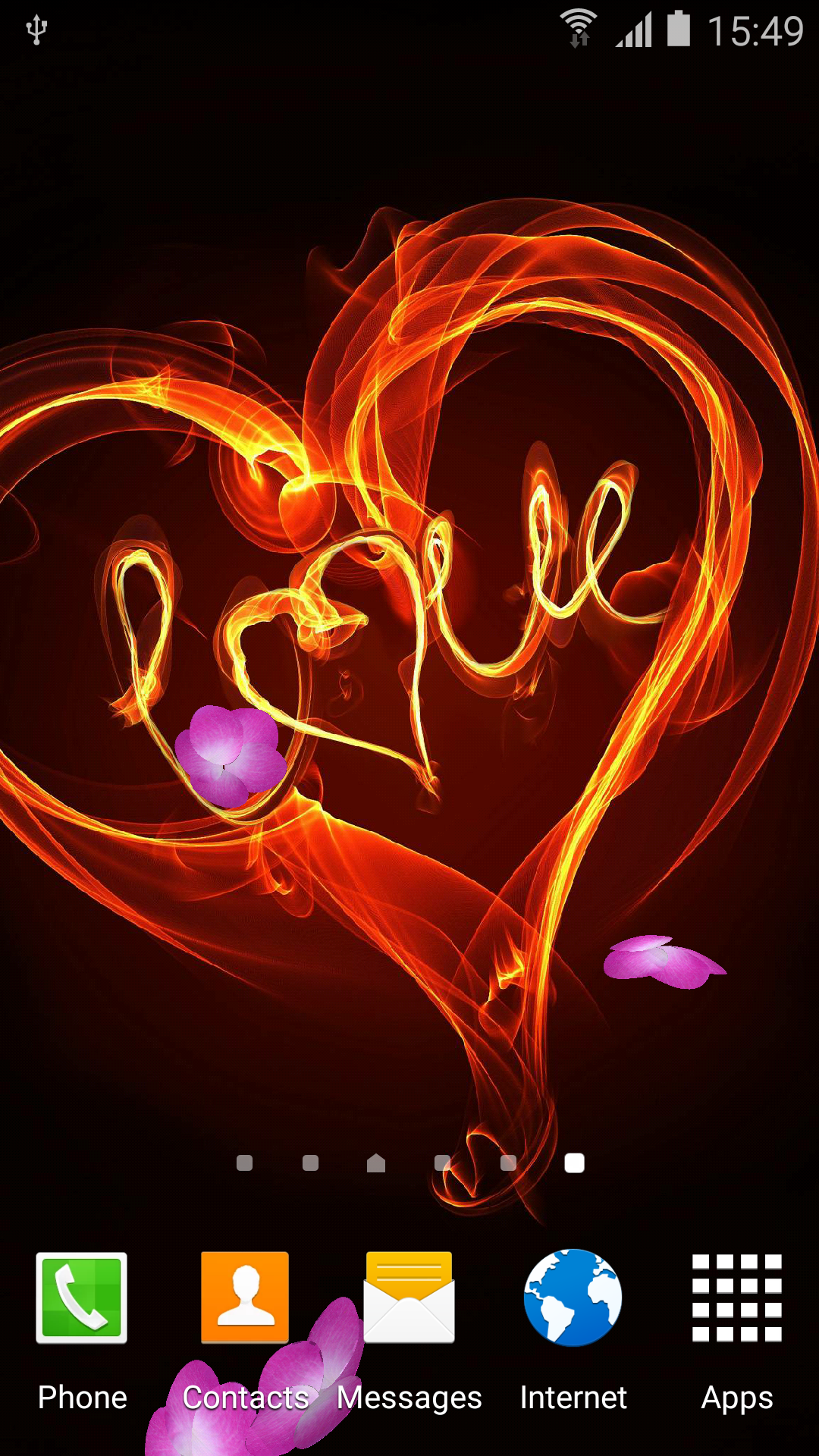 Android application Romantic Wallpapers screenshort