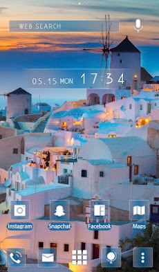 風景壁紙アイコン サントリーニ島の夕暮れ 無料 Androidアプリ Applion