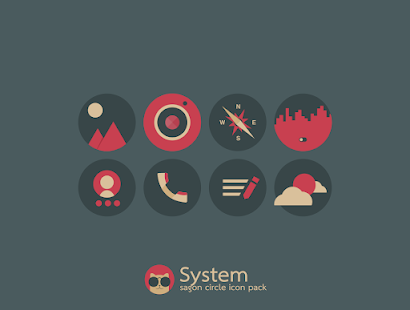 Sagon Circle: Dark Icon Pack Schermata